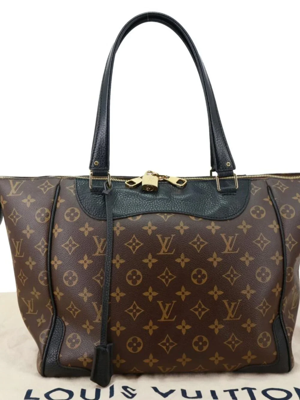 Louis Vuitton  Estrela MM NM Monogram Canvas Shoulder Bag Black